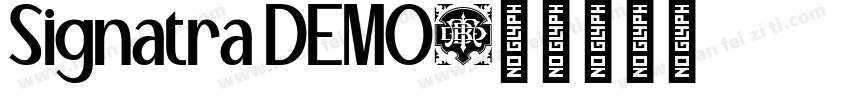 Signatra DEMO字体转换